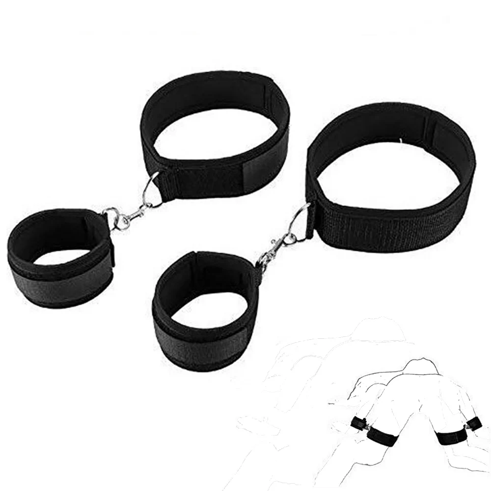 Adult Game Restraints Bondage Bdsm Kit Sex Toys For Women Couple Handcuffs Ankle Cuffs With Adjustable Straps SM Erotic Sex Shop Adult Game Restraints Bondage Bdsm Kit Sex Toys For Women Couple Handcuffs Ankle Cuffs With Adjustable Straps SM Erotic Sex Shop