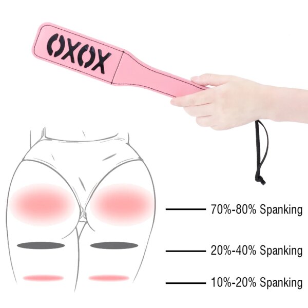 2 Pcs Bondage Kit BDSM Restraints Set with Leather Spanking Paddle and Silicone Tassels Whip Adult Sex Toys for Women and Couple
