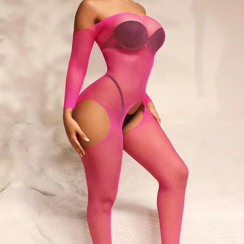 Couple Sex Bondage Stocking Erotic Crotchless Pantyhose 18+ BDSM Sexual Games Exotic Uniform Lingerie Body Suit Rose Garter Belt