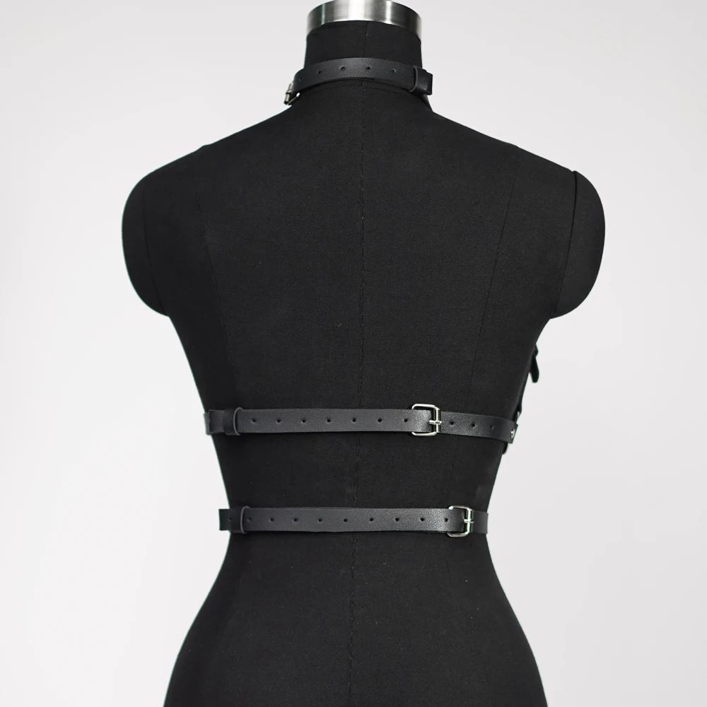 Sexy Leather Lingerie Bondage Body Harness for Women Sex Toys Bdsm Lingerie Garter Belt Stockings fetish Wear Women Accessories