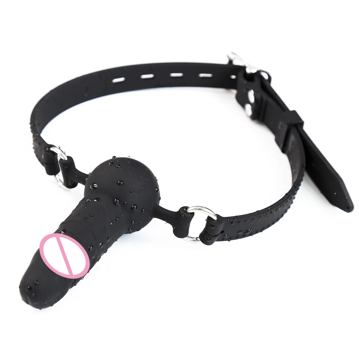 BDSM Silicone Penis/Dildo Mouth Penetration/Ball Gag Reversible Dual Use,Sex Toys For Couples,Bondage