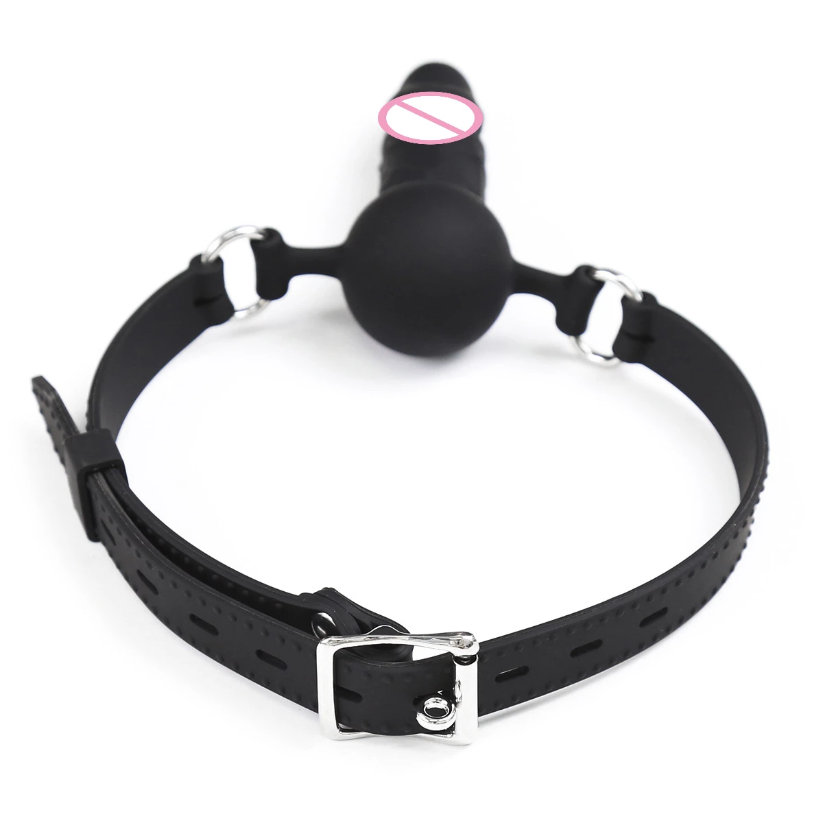 BDSM Silicone Penis/Dildo Mouth Penetration/Ball Gag Reversible Dual Use,Sex Toys For Couples,Bondage