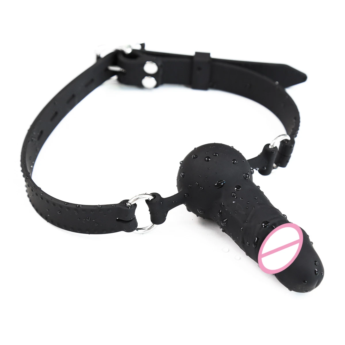 BDSM Silicone Penis/Dildo Mouth Penetration/Ball Gag Reversible Dual Use,Sex Toys For Couples,Bondage