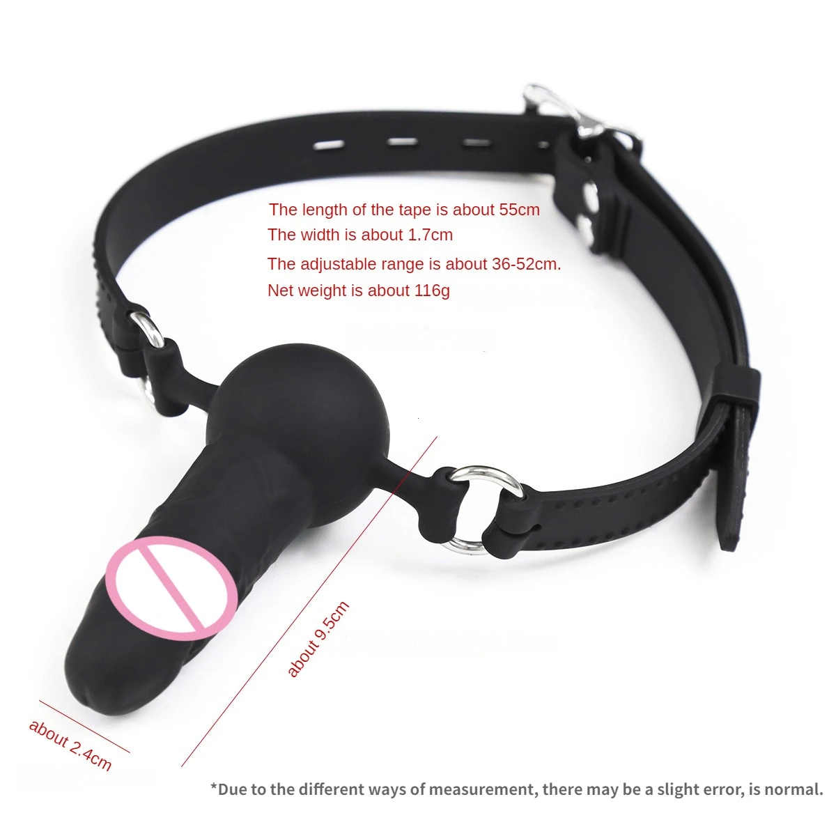 BDSM Silicone Penis/Dildo Mouth Penetration/Ball Gag Reversible Dual Use,Sex Toys For Couples,Bondage