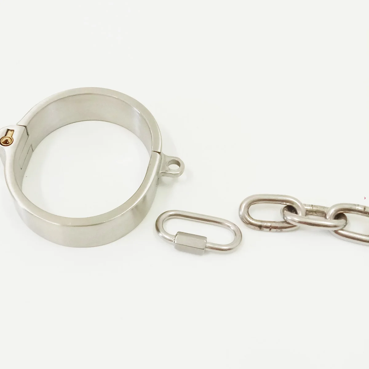 Stainless Steel Restraints BDSM Bondage Metal Neck Collar Hand Ankle Cuffs Set Chain Detachable Adult Games Sex Toys for Couples Stainless Steel Restraints BDSM Bondage Metal Neck Collar Hand Ankle Cuffs Set Chain Detachable Adult Games Sex Toys for Couples