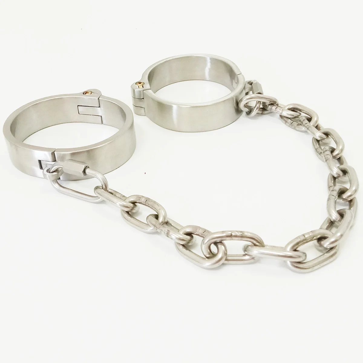 Stainless Steel Restraints BDSM Bondage Metal Neck Collar Hand Ankle Cuffs Set Chain Detachable Adult Games Sex Toys for Couples Stainless Steel Restraints BDSM Bondage Metal Neck Collar Hand Ankle Cuffs Set Chain Detachable Adult Games Sex Toys for Couples