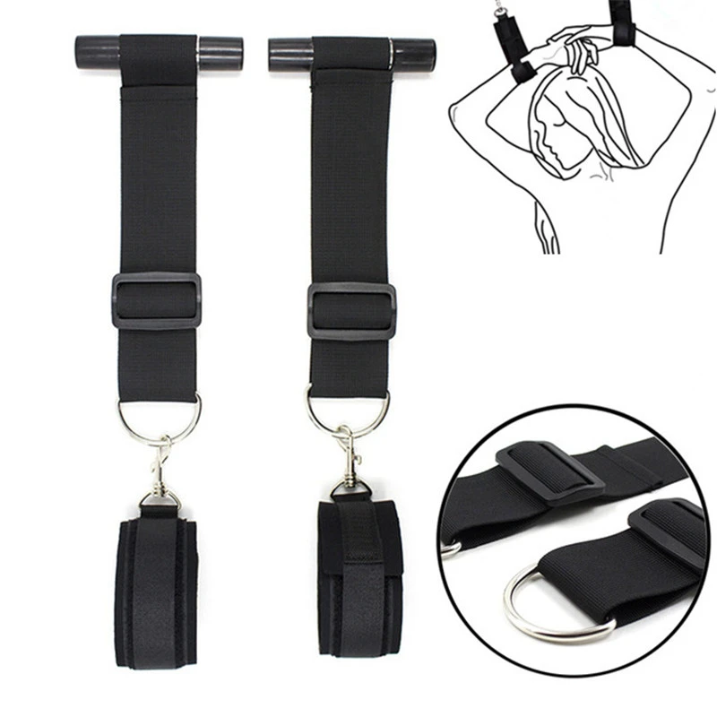 Shackles On The Door Chastity Lock Handcuffs Flirting Fetish BDSM Sex Bondage Restraints Slave Erotic Sex Toys For Woman Couples