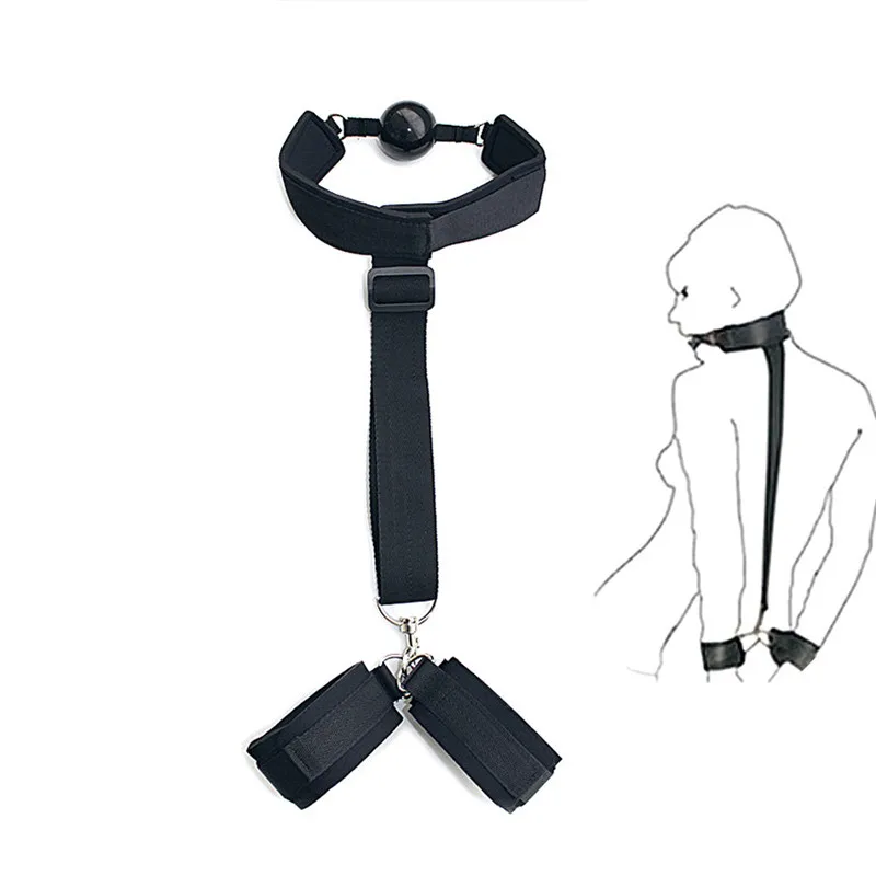 Adult Sex Products Erotic Bondage Bed Games BDSM Sex Bondage Set Women Handcuffs Ankle Cuff Restraints Sex Toys For Couples