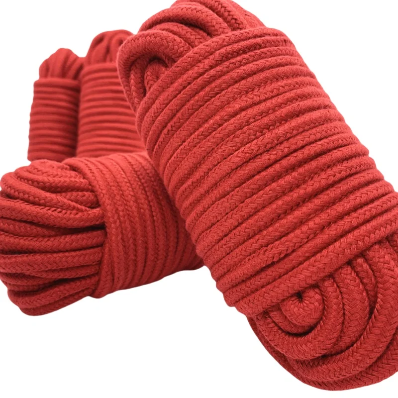 5m~20m Soft Cotton Knitted Slave Bondage Rope for Couple BDSM Restraint Adult Play Bondage Rope Role Play Sex Toy Kits