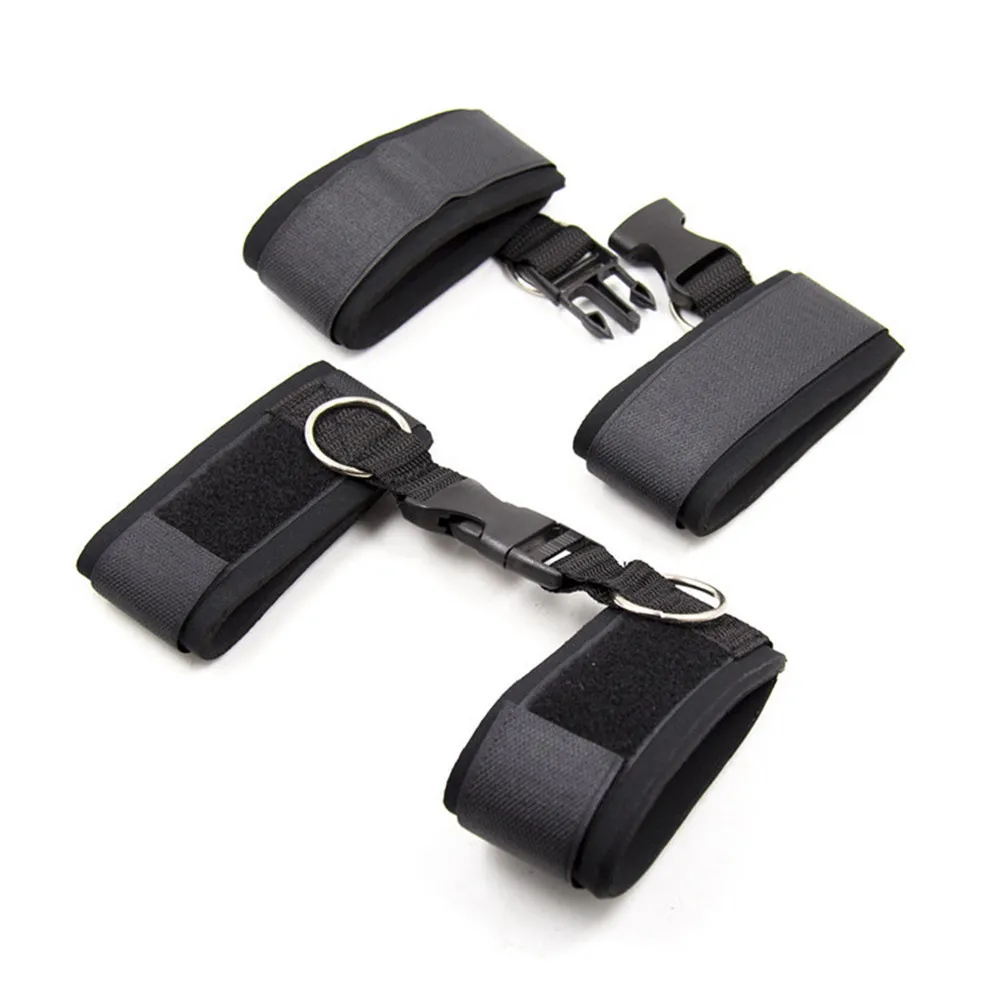 Bed BDSM Bondage Adult Erotic Sex Toys for Women Couples Games Nylon Handcuffs Ankle Cuffs Under Sextoys Sexual Accessories 18+