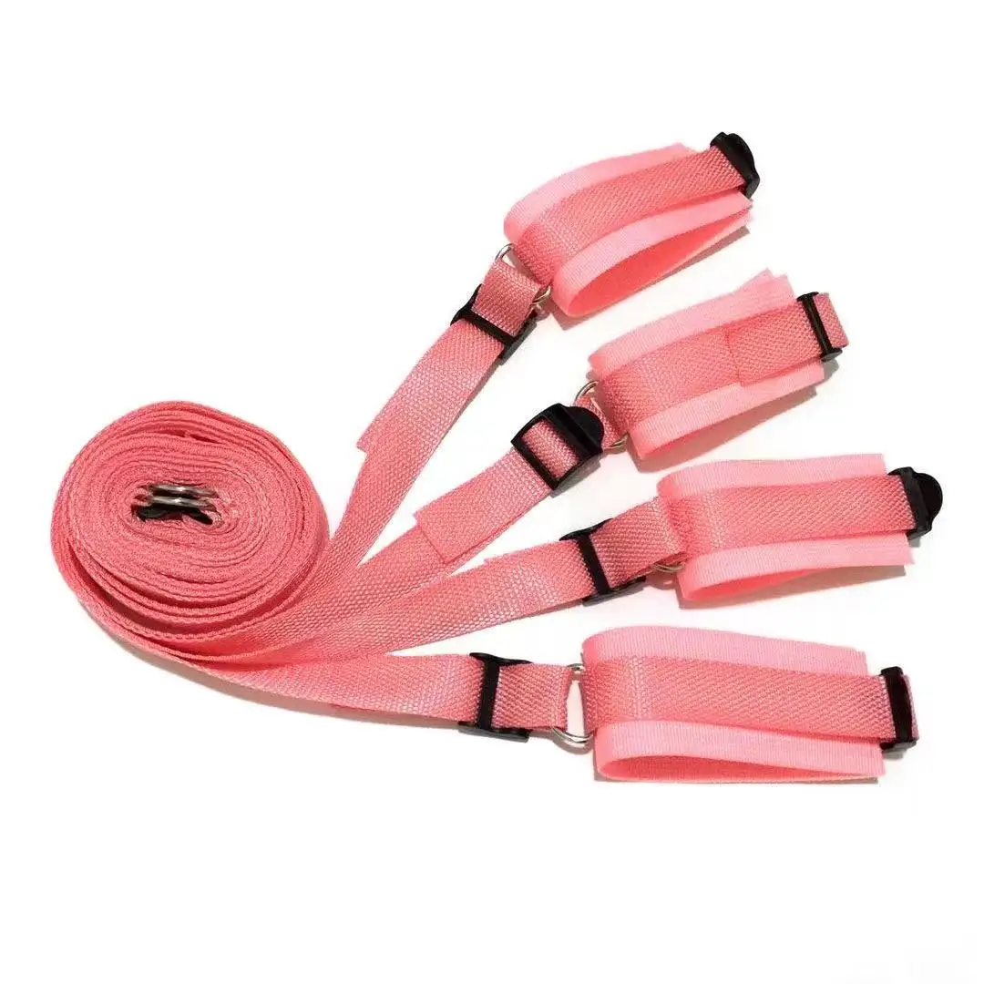Adult Sex Products Erotic Bondage Bed Games BDSM Sex Bondage Set Women Handcuffs Ankle Cuff Restraints Sex Toys for Couples Tool
