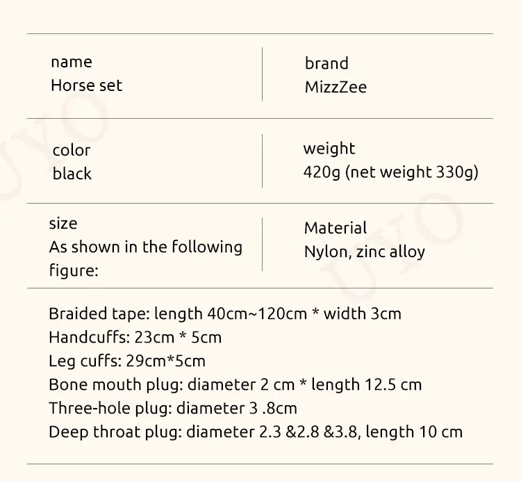 BDSM Bondage Couple Sex Slave Games Hand and Foot Restraint Mouth Plug Adjustable Size Fixed Strap