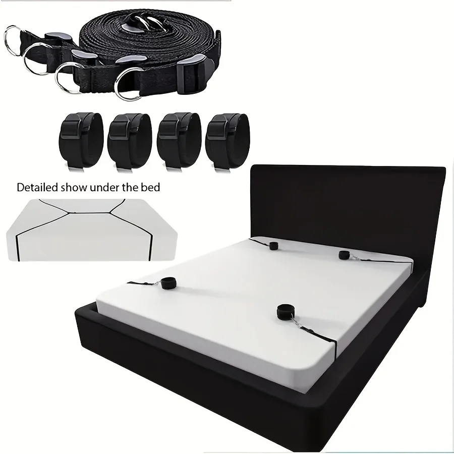 SM Adult Sex Products Erotic Bondage Bed Games BDSM Sex Bondage Set Women Handcuffs Ankle Cuff Restraints Sex Toys For Couples SM Adult Sex Products Erotic Bondage Bed Games BDSM Sex Bondage Set Women Handcuffs Ankle Cuff Restraints Sex Toys For Couples