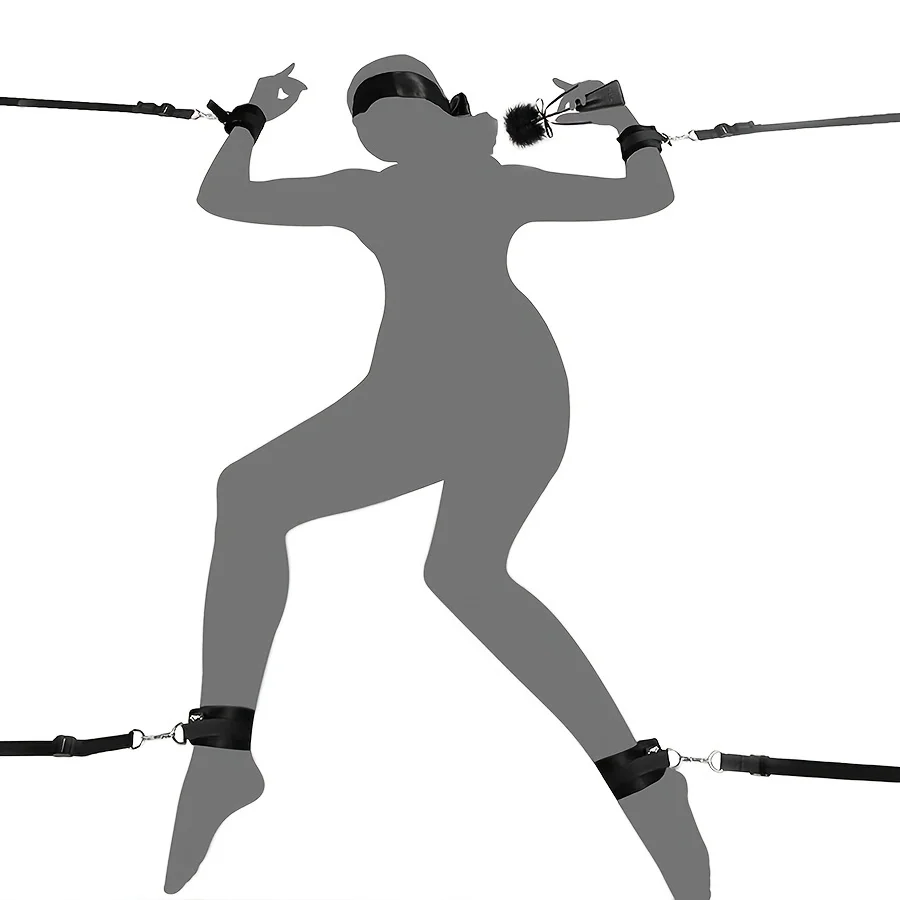 SM Adult Sex Products Erotic Bondage Bed Games BDSM Sex Bondage Set Women Handcuffs Ankle Cuff Restraints Sex Toys For Couples SM Adult Sex Products Erotic Bondage Bed Games BDSM Sex Bondage Set Women Handcuffs Ankle Cuff Restraints Sex Toys For Couples