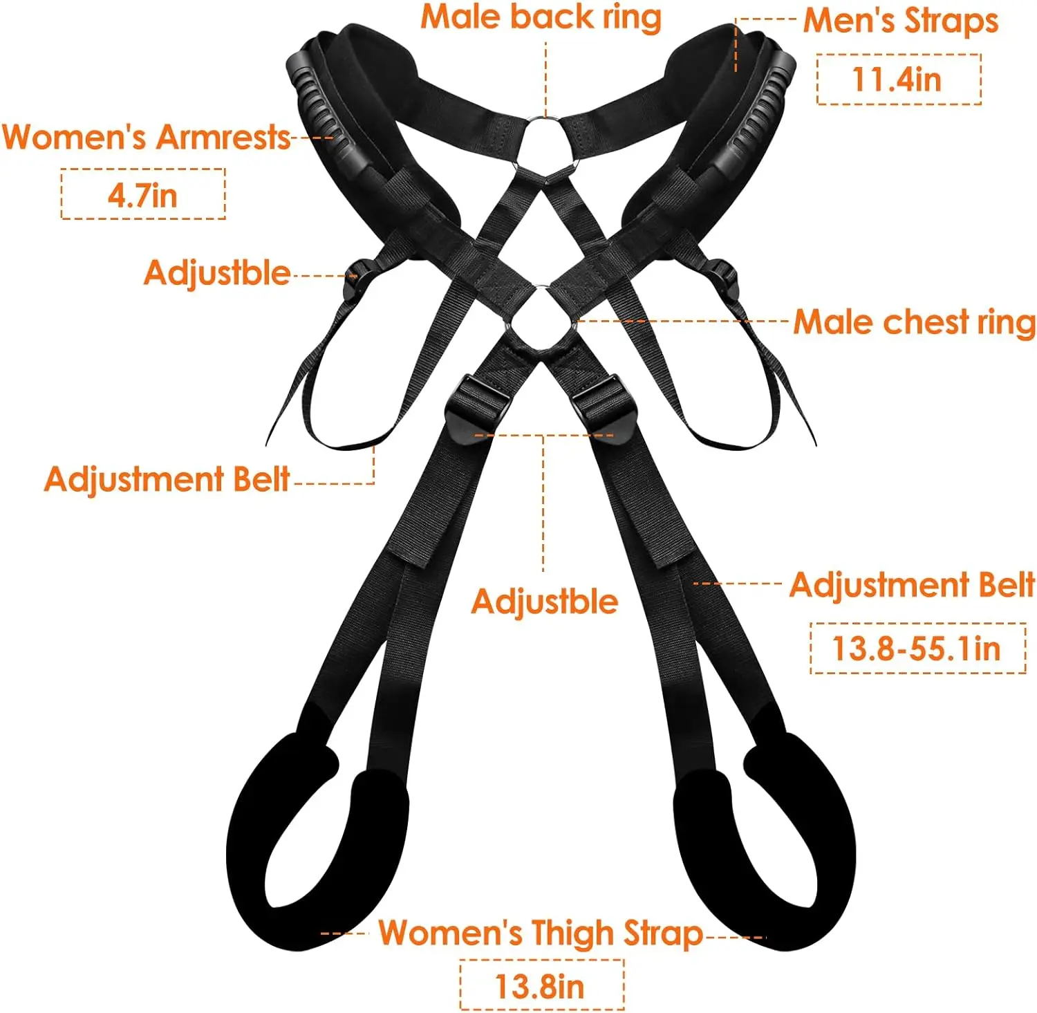 BDSM Bondage Kit Couples Bondage Restraints Set Sex Swing Adult Sex Toys for Couple SM Bondage Soft Nylon Swing