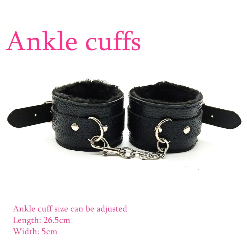 Adult Products Sextoy BDSM Bondage Set Handcuffs Whip Anal Plug Collar Gag Rope Leather Restraint Kits Sex Toys for Couples