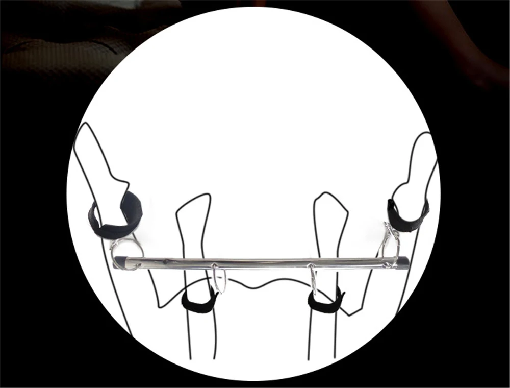 BDSM Bondage Kit Spreader Bar Handcuffs Ankle Cuffs Fetish Restraints Set Sex Toys for Couples