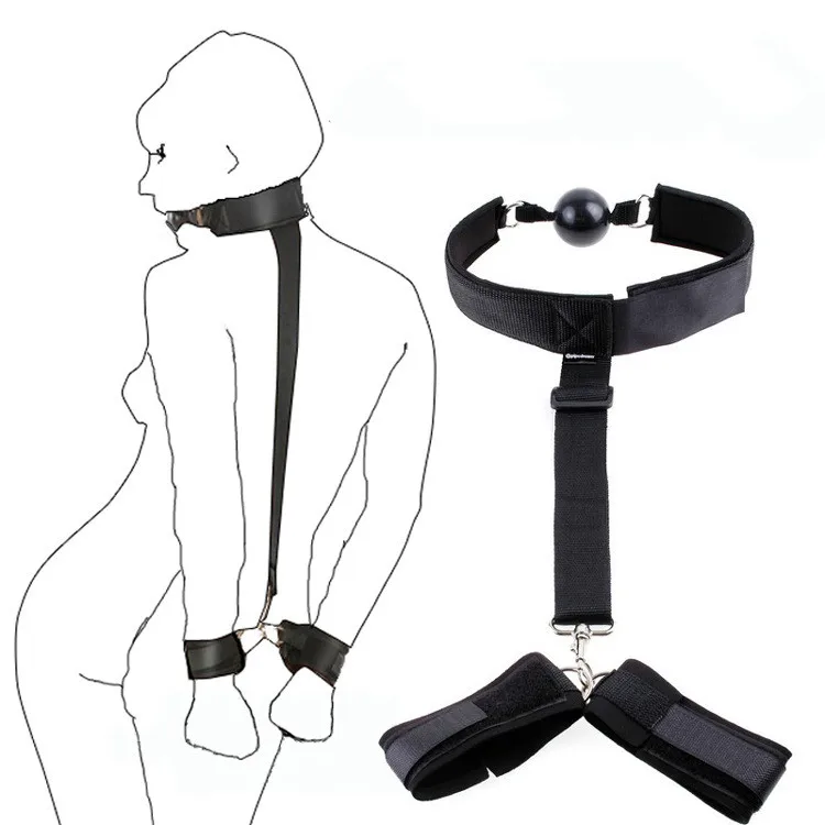 Sexy Slave Handcuffs Collar Adult Games Fetish Flirting Bdsm Sex Bondage Gear Rope Sex Toys For Woman Couples Erotic Accessories