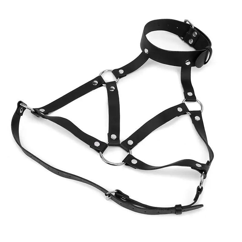 Sexy Women's Lingerie Garter Harness Bondage Erotic Sex Toys for Couples PU Leather Strip Club Party Adult Sex Games BDSM