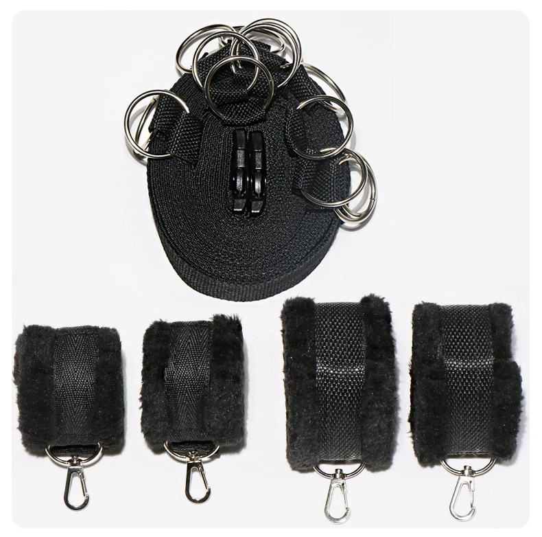 Bed BDSM Bondage Adult Erotic Sex Toys for Couples Restraint Sexual Games Nylon Handcuffs Ankle Cuffs Sextoys Sexual Accessories