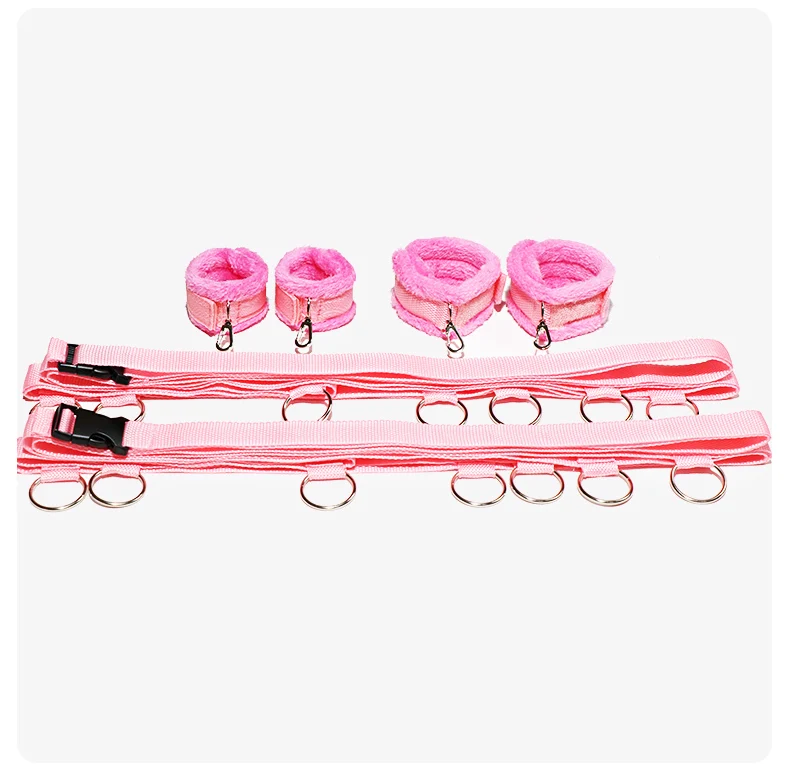Bed BDSM Bondage Adult Erotic Sex Toys for Couples Restraint Sexual Games Nylon Handcuffs Ankle Cuffs Sextoys Sexual Accessories