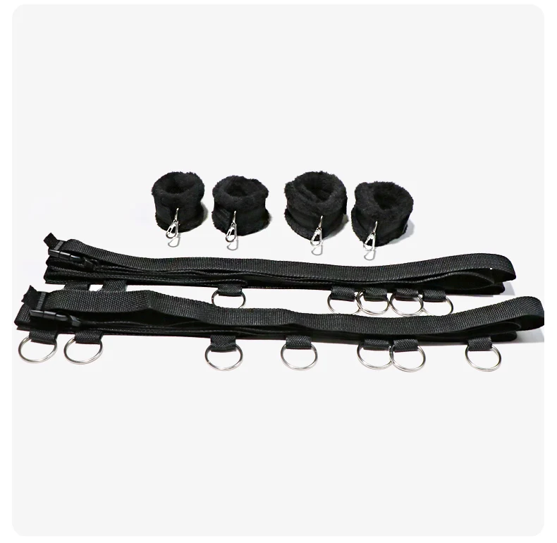 Bed BDSM Bondage Adult Erotic Sex Toys for Couples Restraint Sexual Games Nylon Handcuffs Ankle Cuffs Sextoys Sexual Accessories