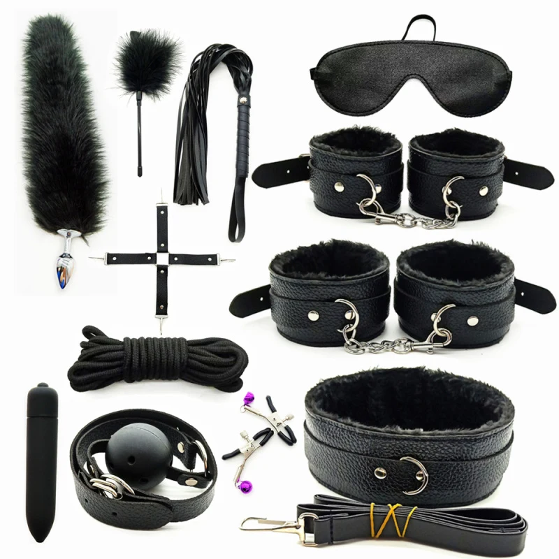 Adult SM Sex Products Women Sex Toys Bdsm Kits Bondage Set Collar Whip Anal Plug Erotic Adult Games Handcuffs Toys for Adults Adult SM Sex Products Women Sex Toys Bdsm Kits Bondage Set Collar Whip Anal Plug Erotic Adult Games Handcuffs Toys for Adults