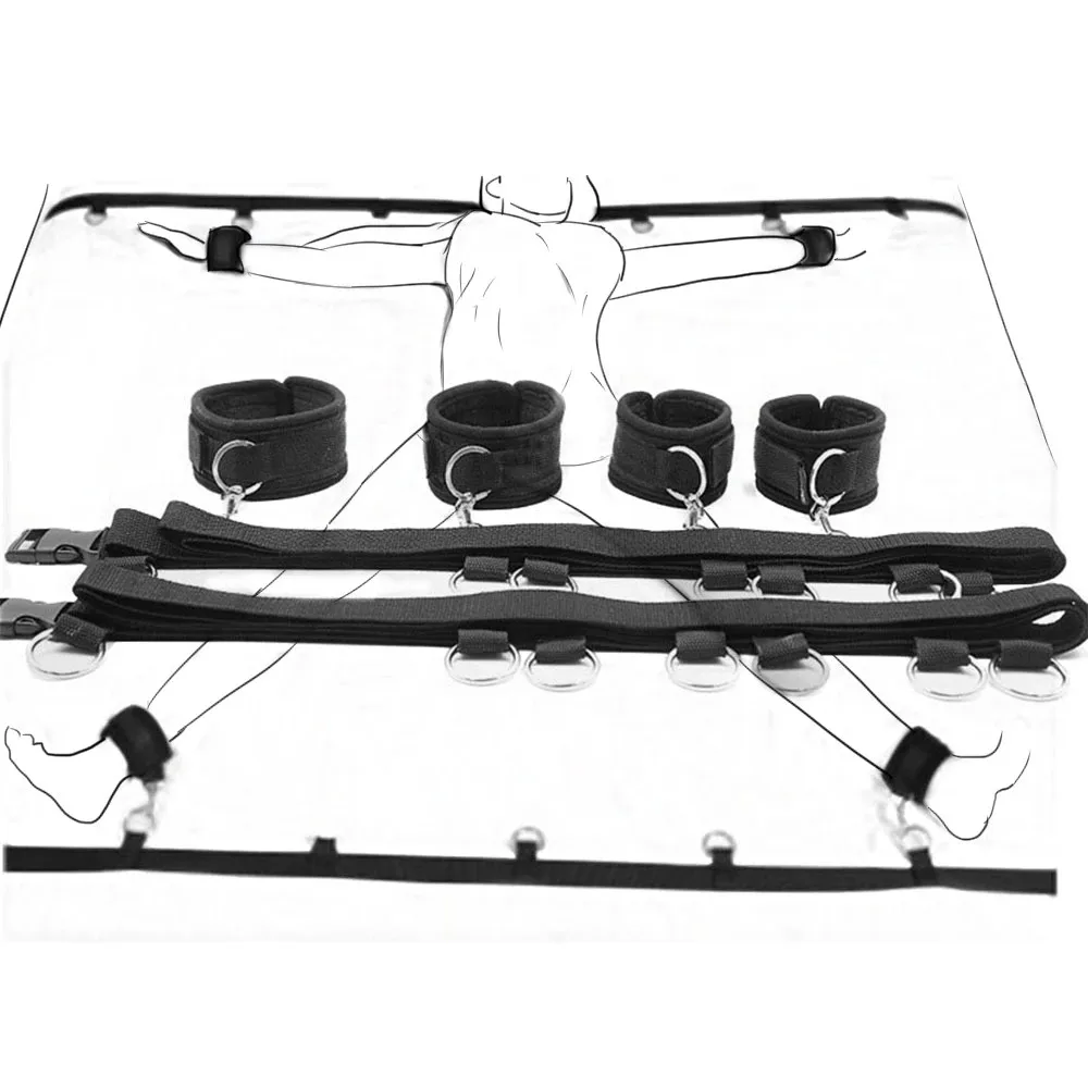 Sex Toys for Couples Bed Fetish Slave Handcuffs Ankle Cuffs Adult Games BDSM Bondage Equipment Restraints Sexyshop Erotic Goods