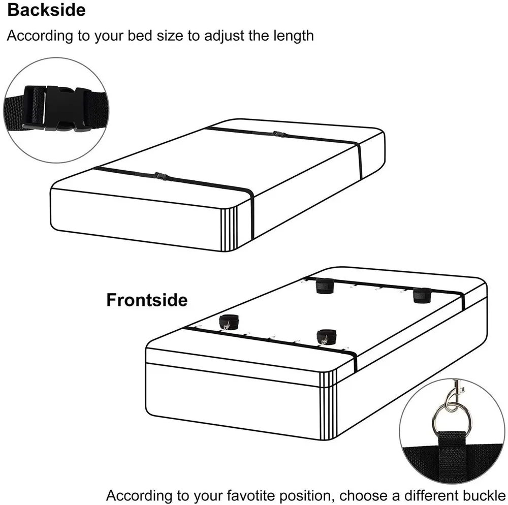 Sex Toys for Couples Bed Fetish Slave Handcuffs Ankle Cuffs Adult Games BDSM Bondage Equipment Restraints Sexyshop Erotic Goods