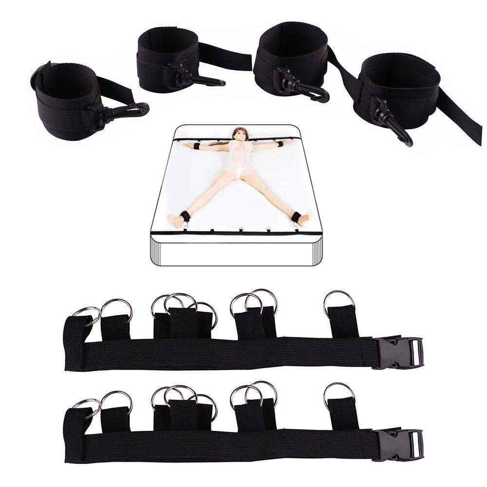 Sex Toys for Couples Bed Fetish Slave Handcuffs Ankle Cuffs Adult Games BDSM Bondage Equipment Restraints Sexyshop Erotic Goods