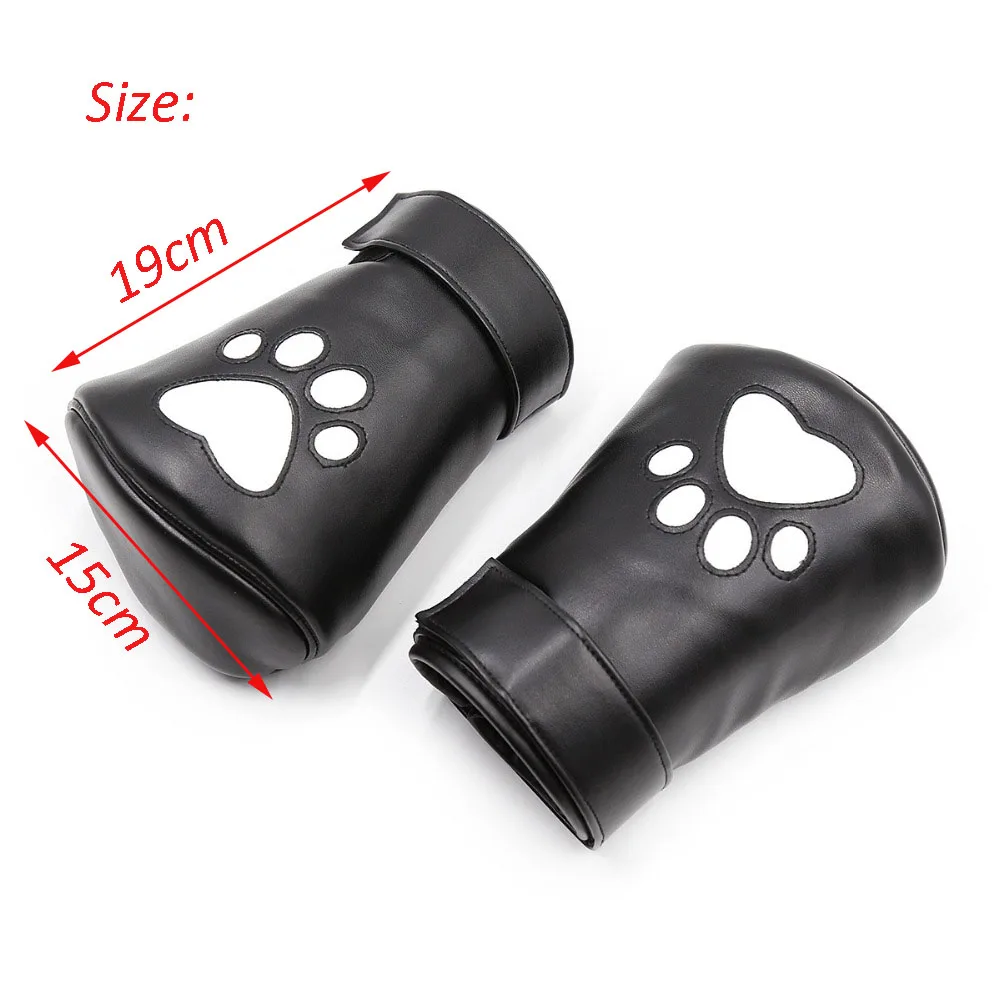 Unisex Leather Bdsm Bondage Palms Mitten Fetish Slave Pet Role Play Puppy Play Dog Gloves Dog Paw Soft Padded Fist Mitts Sex Toy Unisex Leather Bdsm Bondage Palms Mitten Fetish Slave Pet Role Play Puppy Play Dog Gloves Dog Paw Soft Padded Fist Mitts Sex Toy