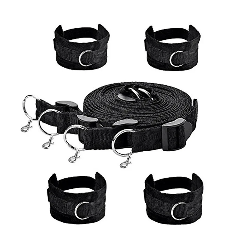 SM Bandage Sex Strap Bed Restraint Handcuff Ankle Cuff Set No Vibrator Sex Toy 18+ Adult Fun Fetish Slave Kit Sex Supplies Shop SM Bandage Sex Strap Bed Restraint Handcuff Ankle Cuff Set No Vibrator Sex Toy 18+ Adult Fun Fetish Slave Kit Sex Supplies Shop