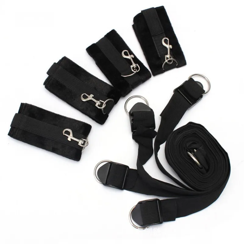 SM Bandage Sex Strap Bed Restraint Handcuff Ankle Cuff Set No Vibrator Sex Toy 18+ Adult Fun Fetish Slave Kit Sex Supplies Shop SM Bandage Sex Strap Bed Restraint Handcuff Ankle Cuff Set No Vibrator Sex Toy 18+ Adult Fun Fetish Slave Kit Sex Supplies Shop