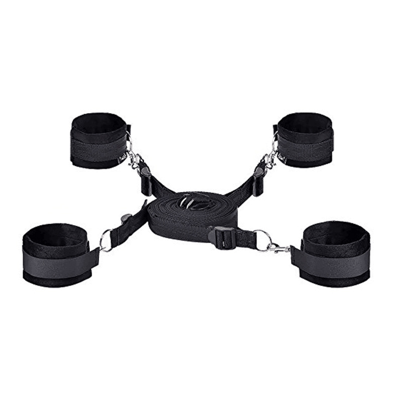 SM Bandage Sex Strap Bed Restraint Handcuff Ankle Cuff Set No Vibrator Sex Toy 18+ Adult Fun Fetish Slave Kit Sex Supplies Shop SM Bandage Sex Strap Bed Restraint Handcuff Ankle Cuff Set No Vibrator Sex Toy 18+ Adult Fun Fetish Slave Kit Sex Supplies Shop