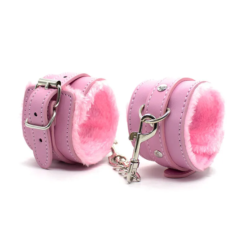 Pink Black Red BDSM Sexy Bondage Handcuffs Ankle Cuffs Adjustable With Whip Adult Game Erotic Sex Toy for Women Couples Pink Black Red BDSM Sexy Bondage Handcuffs Ankle Cuffs Adjustable With Whip Adult Game Erotic Sex Toy for Women Couples