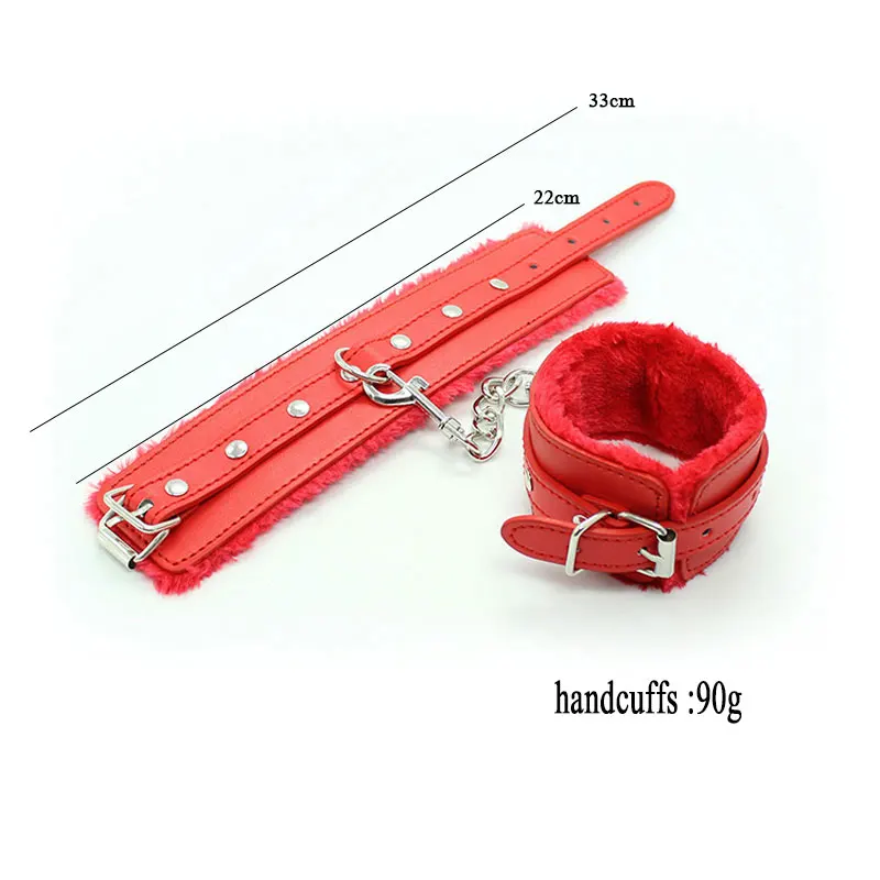 Pink Black Red BDSM Sexy Bondage Handcuffs Ankle Cuffs Adjustable With Whip Adult Game Erotic Sex Toy for Women Couples Pink Black Red BDSM Sexy Bondage Handcuffs Ankle Cuffs Adjustable With Whip Adult Game Erotic Sex Toy for Women Couples