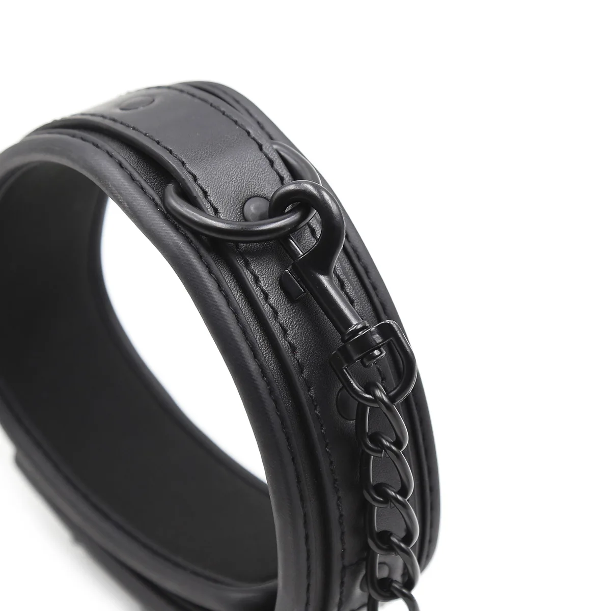 Leather Slave BDSM Collar with Leash Adult Games Sex Bondage Restraint Neck PU Handcuffs Fetish Collar Erotic Sex Toys