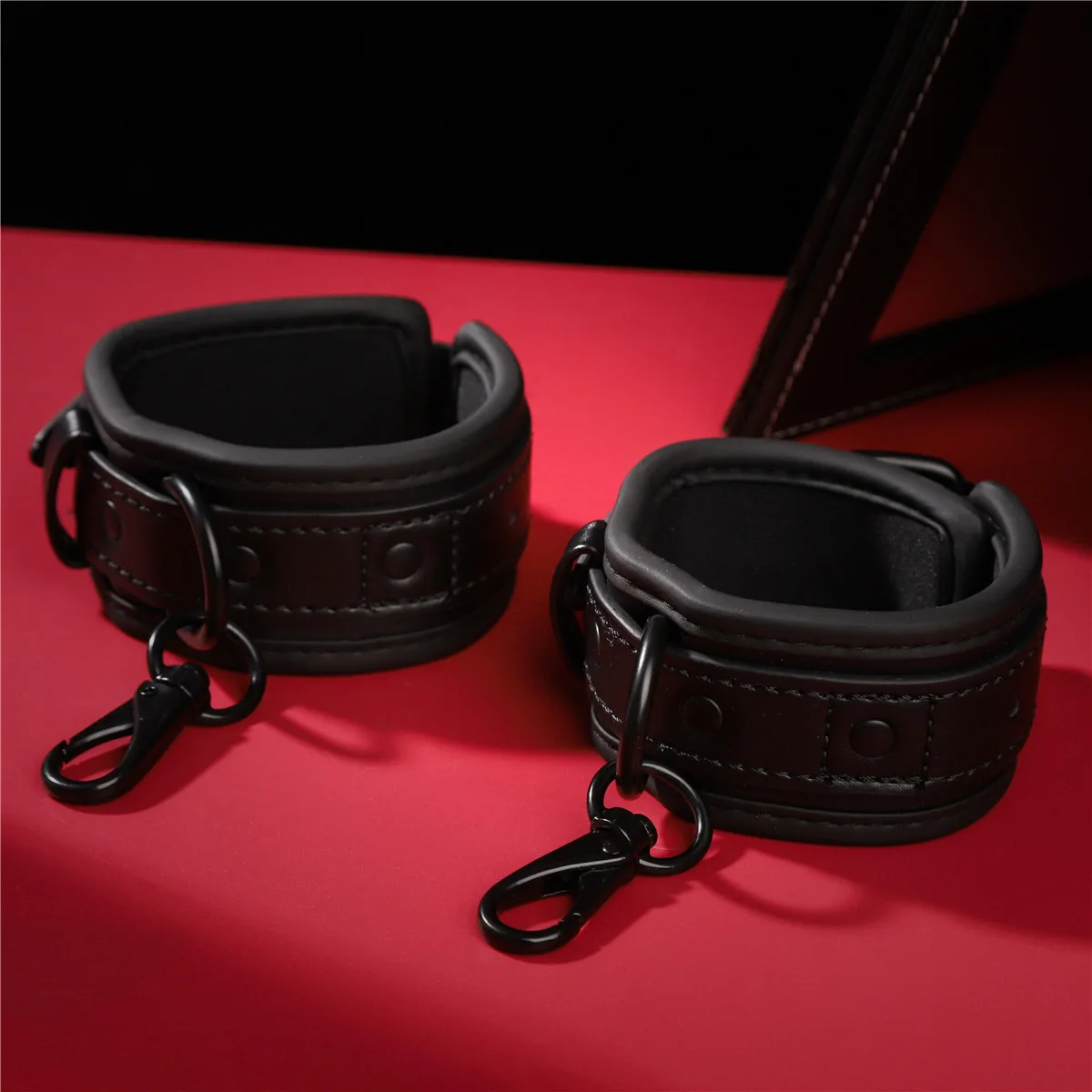 Leather Slave BDSM Collar with Leash Adult Games Sex Bondage Restraint Neck PU Handcuffs Fetish Collar Erotic Sex Toys