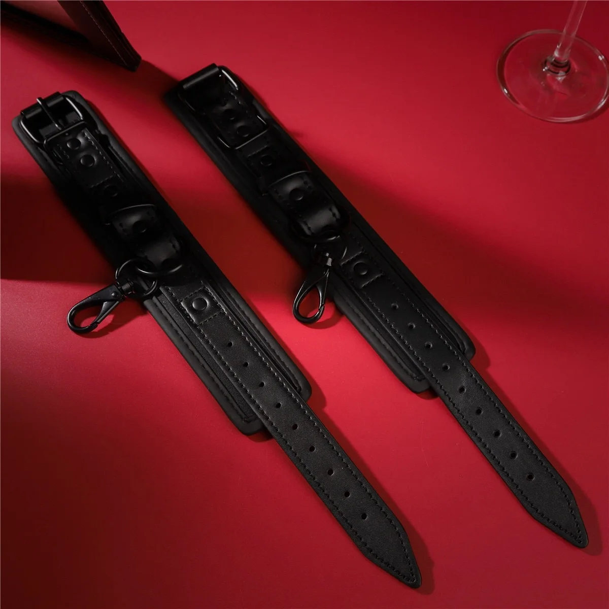 Leather Slave BDSM Collar with Leash Adult Games Sex Bondage Restraint Neck PU Handcuffs Fetish Collar Erotic Sex Toys