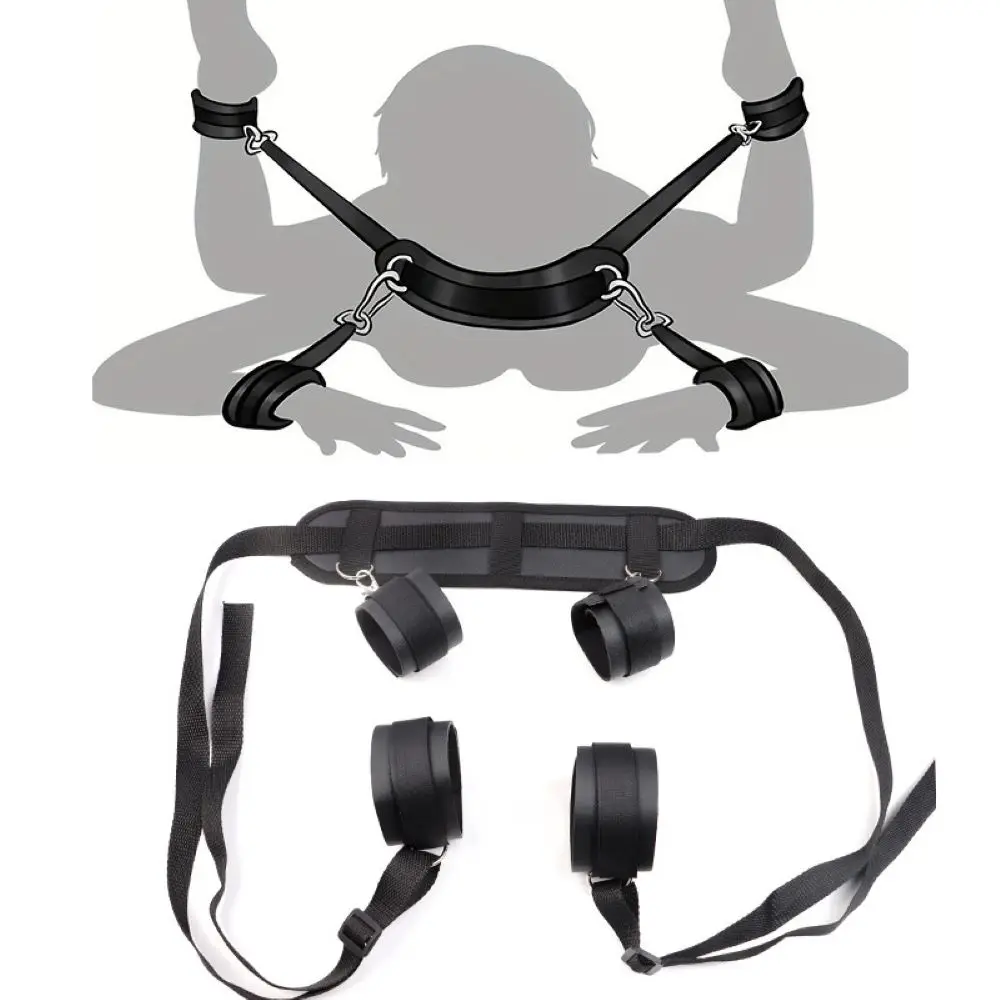 Adult SM Sextoy BDSM Bandage Sex Toy Kit Open Leg Handcuff Bundle Ankle Cuff Adjust Auxiliary Strap 18+ Erotic Slave Accessories Adult SM Sextoy BDSM Bandage Sex Toy Kit Open Leg Handcuff Bundle Ankle Cuff Adjust Auxiliary Strap 18+ Erotic Slave Accessories