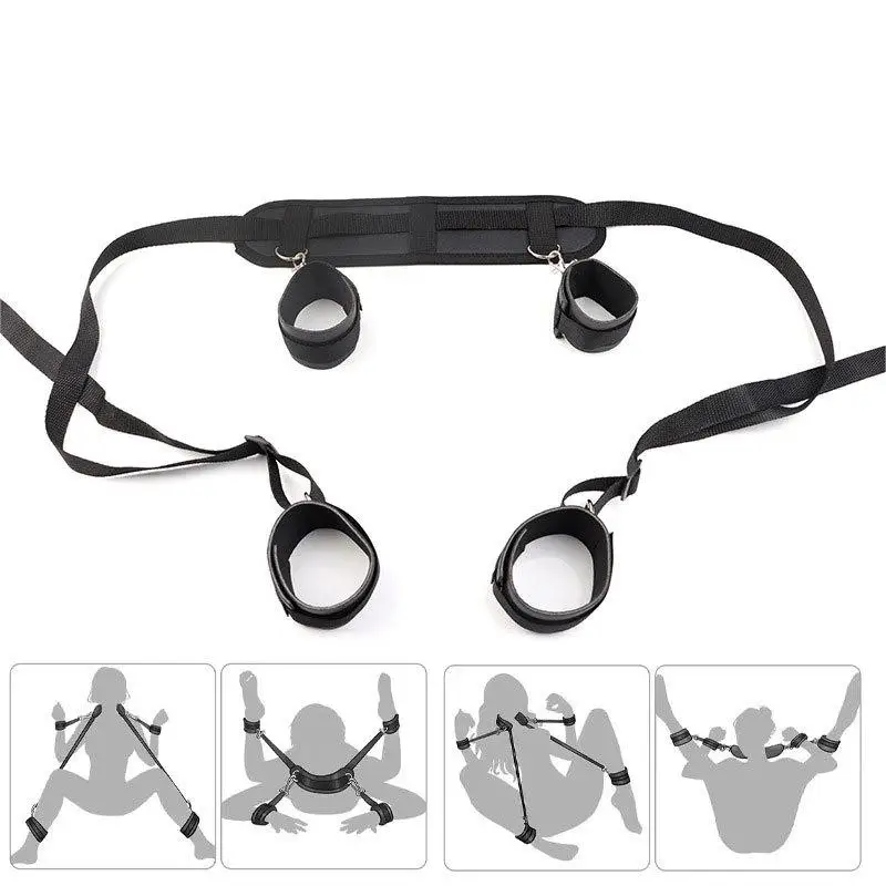 Adult SM Sextoy BDSM Bandage Sex Toy Kit Open Leg Handcuff Bundle Ankle Cuff Adjust Auxiliary Strap 18+ Erotic Slave Accessories Adult SM Sextoy BDSM Bandage Sex Toy Kit Open Leg Handcuff Bundle Ankle Cuff Adjust Auxiliary Strap 18+ Erotic Slave Accessories