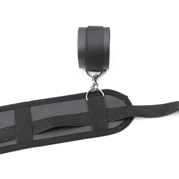 Adult SM Sextoy BDSM Bandage Sex Toy Kit Open Leg Handcuff Bundle Ankle Cuff Adjust Auxiliary Strap 18+ Erotic Slave Accessories