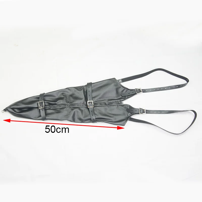BDSM Strait Jacket / Armbinder,Leather Deluxe Arm Binder Restraint,Behind Back Bondage Gloves,Sex Toys For Couples