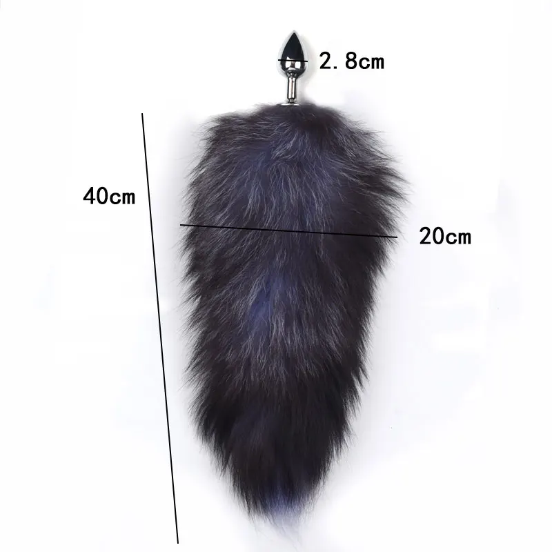 Sex toys for Women Bdsm Sex Bondage Set Handcuffs Whip 40CM Fox Tail Anal Plug Adult Games