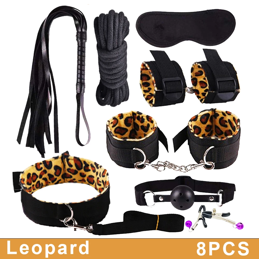 17pcs Sex Toy For Couple Suit 18 Adult Binding Handcuffs Anal Plug Bdsm Sex Kit For Women Sex Games Mouth Mask Adult Products