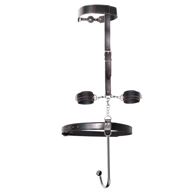 VaHppy Sex Toy Set Anal Hooks Mouth Gag Handcuffs PU SM BDSM Bondage Anal plugs Neck Restraint Backhanded VaHppy Sex Toy Set Anal Hooks Mouth Gag Handcuffs PU SM BDSM Bondage Anal plugs Neck Restraint Backhanded