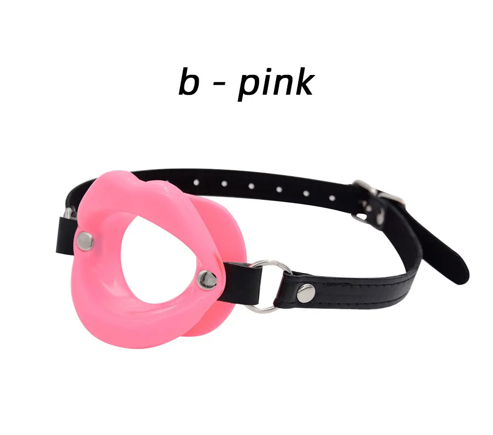 Sex Slave Silicone Lips NO Glue Bondage Gear Open Mouth Gag Oral Fetish Bdsm Bondage Restraints Sex Erotic Toy Spanking Paddle