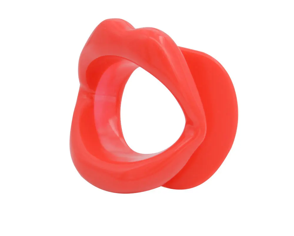 Sex Slave Silicone Lips NO Glue Bondage Gear Open Mouth Gag Oral Fetish Bdsm Bondage Restraints Sex Erotic Toy Spanking Paddle
