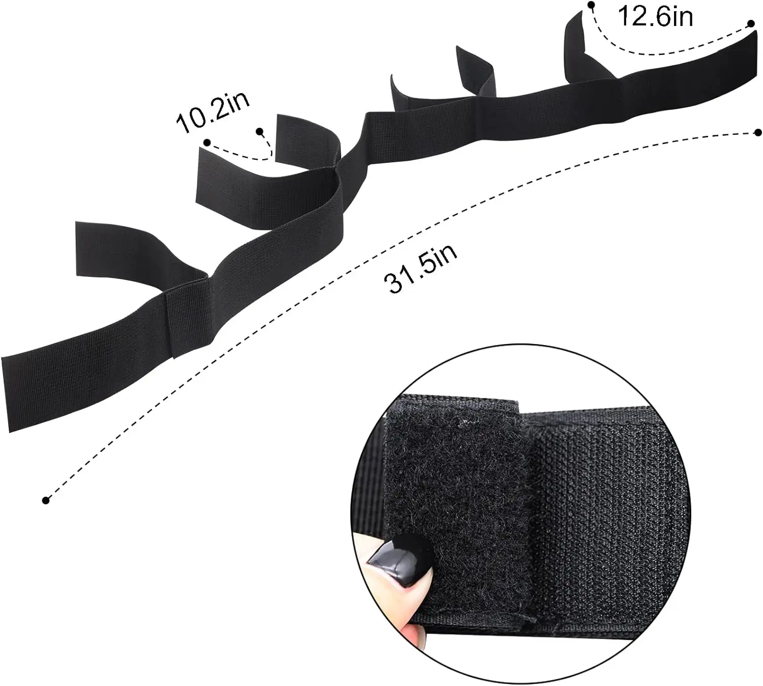 BDSM Sex Bondage Kit With Handcuffs Ankle Cuffs Bondage Bed Restraints Set Adjustable Straps Adult Sex Toys for Women Couples