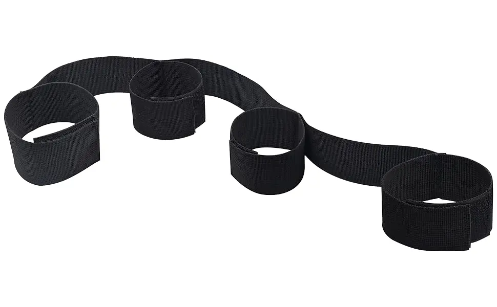 BDSM Sex Bondage Kit With Handcuffs Ankle Cuffs Bondage Bed Restraints Set Adjustable Straps Adult Sex Toys for Women Couples